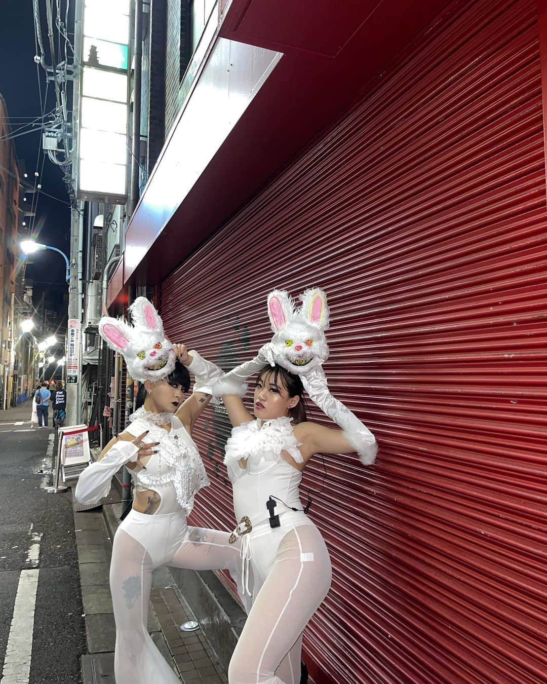 Hinanoさんのインスタグラム写真 - (HinanoInstagram)「うさぎちゃん🐇 2丁目の華金は賑やかでfreedom🏳️‍🌈🏳️‍⚧️ #shinjuku #shinjuku2chome #rabbit #うさぎ」10月7日 23時35分 - no7_k