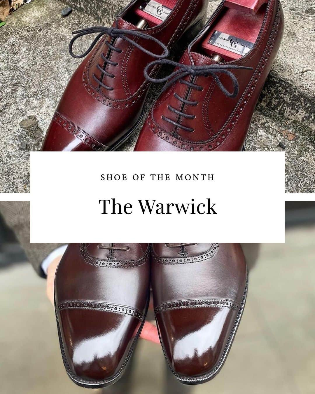 ガジアーノ&ガーリングのインスタグラム：「Shoe of the Month: The Warwick  For the month of October, you can create your own version of the Warwick in either MTO or Optimum MTO without the MTO surcharge usually included.  This offer runs until the end of October.  Contact the team in Savile Row to set up your order and take advantage of the latest shoe of the month.  #gazianogirling #gazianoandgirling #shoeofthemonth #savilerow #madetoorder #ggwarwick」