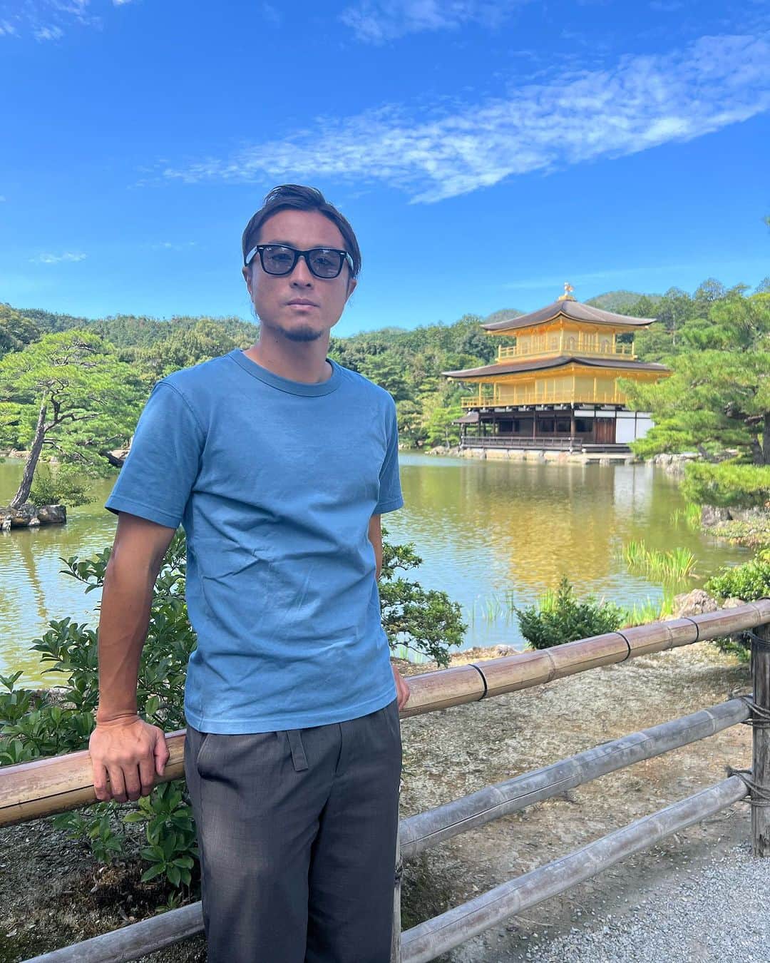 那須大亮のインスタグラム：「金閣寺と那須‼️  世界遺産に刺激されてきました✨  #金閣寺 #世界遺産」
