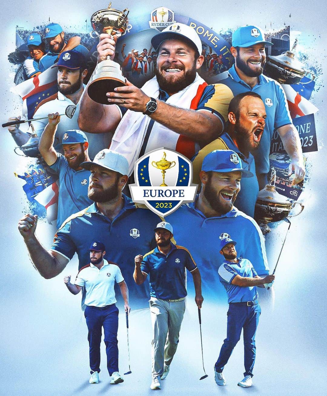 ティレル・ハットンのインスタグラム：「3.5 points from 4 👏 @tyrrellhatton delivered in Rome. #TeamEurope | #RyderCup」
