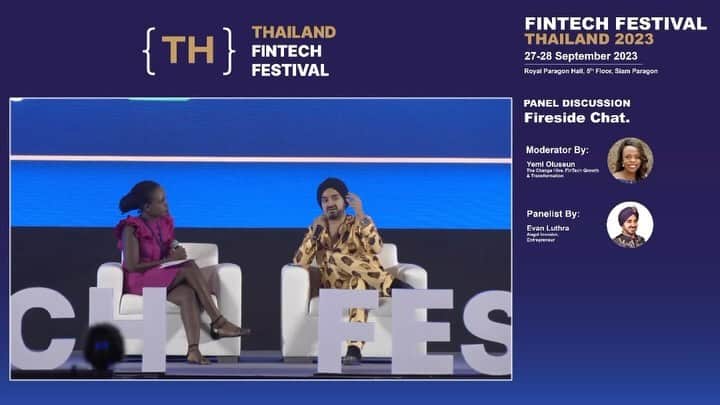 エヴァン・ルースラのインスタグラム：「🎙️ Speaking at Asia Fintech Festival in Thailand 🇹🇭! Sharing insights from investing in 500+ companies 🚀 and navigating success in chaotic times 🌀.」