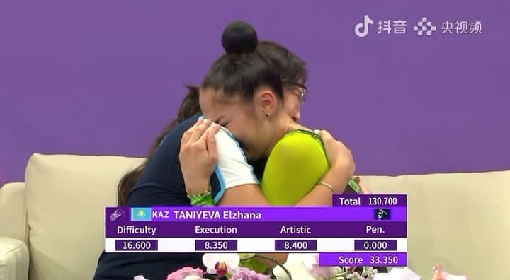 バオ・ユーチンのインスタグラム：「Victory will come#rhythmicgymnastics #asiangames This is a long video，Only the athlete knows what she went through, how many emotions touched people yesterday❤️❤️❤️❤️❤️❤️」