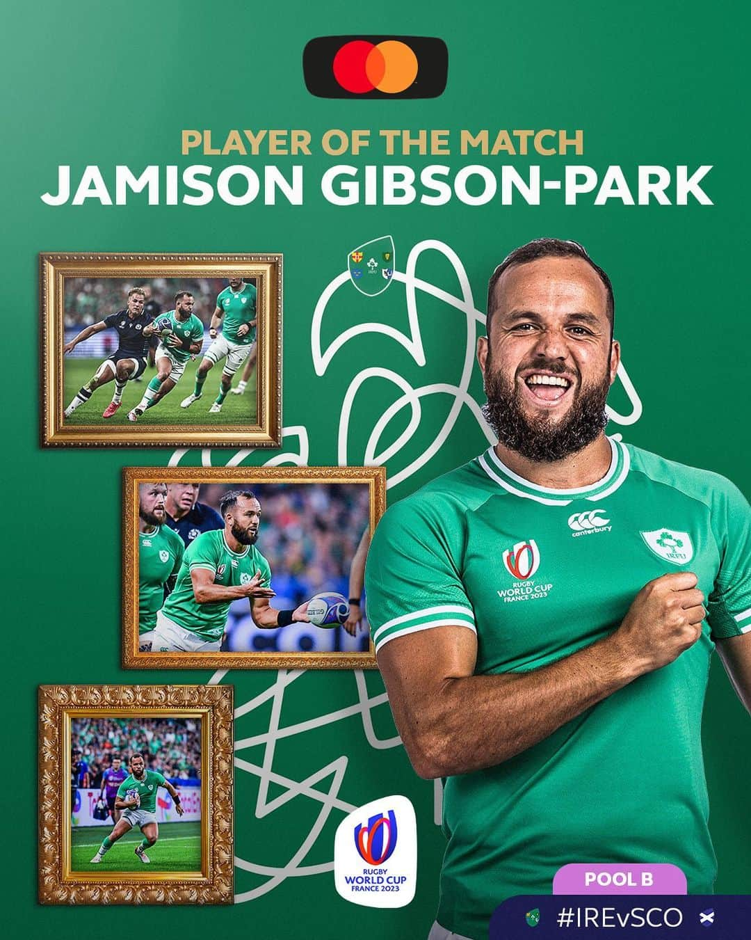 ラグビーリーグ・ワールドカップさんのインスタグラム写真 - (ラグビーリーグ・ワールドカップInstagram)「A stunning display in Paris  Congratulations to @irishrugby’s Jamison Gibson-Park on being named the @mastercard #POTM  #RWC2023 | #IREvSCO | #Priceless」10月8日 6時08分 - rugbyworldcup