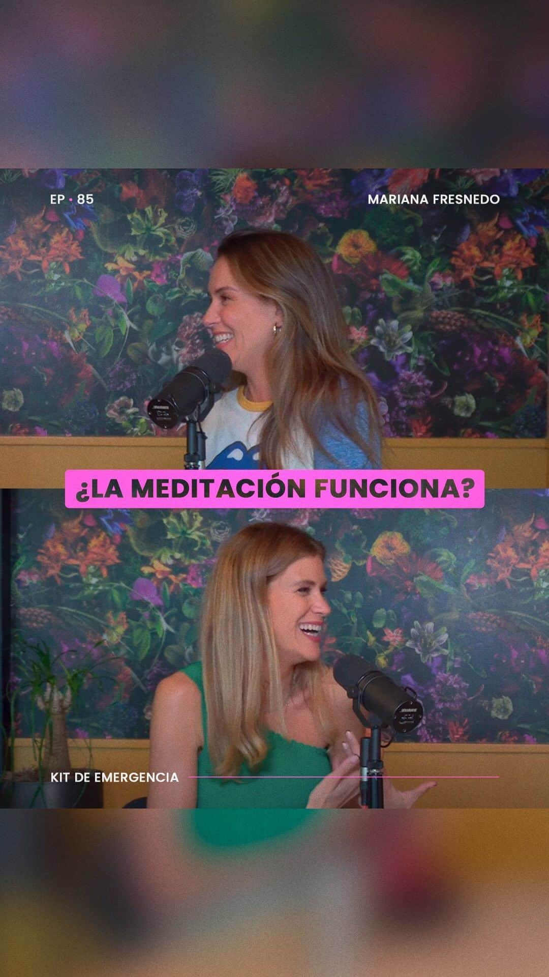 Erika De La Vegaのインスタグラム：「¿Cómo mejorar mi relación con el dinero? La meditación es una de esas herramientas que funcionan como las pesas en el gym, nos ayudan a fortalecer la mente para concentrar su atención en el objetivo que tengamos, lo que va a ayudar a la manifestación que no es solo repetir hasta que pase, es hacer el trabajo de quitar las barreras que nos impiden ver la meta #EnDefensaPropia   Escucha este episodio completo con @soymarianafresnedo ya disponible en todas las plataformas de audio: spotify, google podcasts, apple podcasts, amazon music y en mi canal de youtube.  #ErikaDeLaVega #podcast」