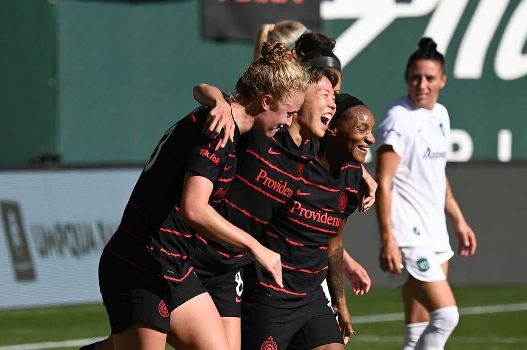 杉田妃和のインスタグラム：「When you just scored an awesome header and you can’t stop smiling 😁」