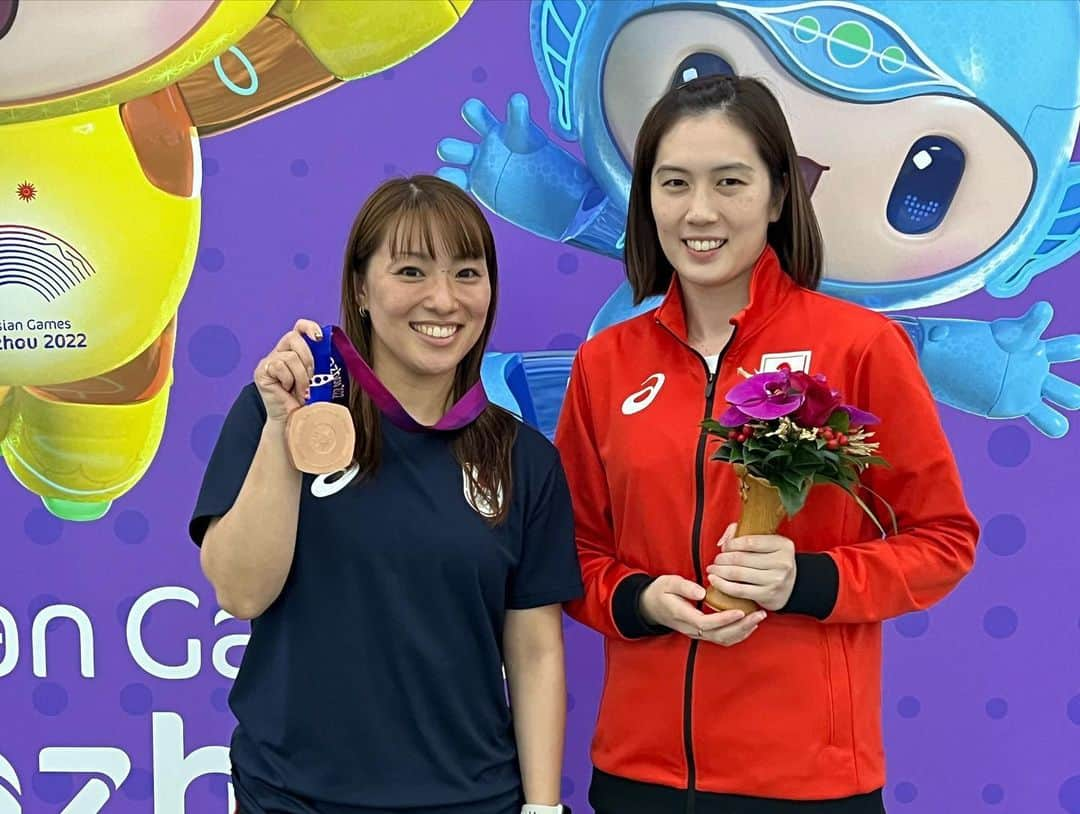 大堀彩さんのインスタグラム写真 - (大堀彩Instagram)「Asian Games 2022 in Hangzhou たくさんの応援サポート、本当にありがとうございました😊🥉🙏  #teamjapan #thankyou #asiangames2022 #hangzhou」10月8日 8時33分 - ayatoriiiii