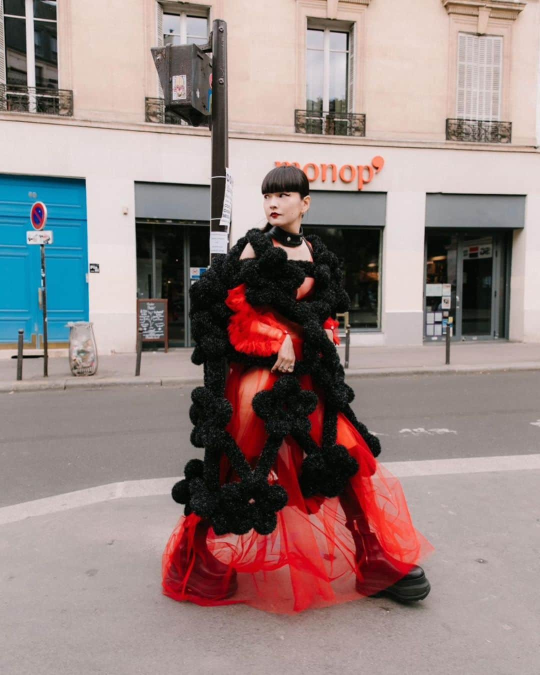 秋元梢さんのインスタグラム写真 - (秋元梢Instagram)「🔴 #pfw #noirkeininomiya」10月8日 9時10分 - akimoto_kozue