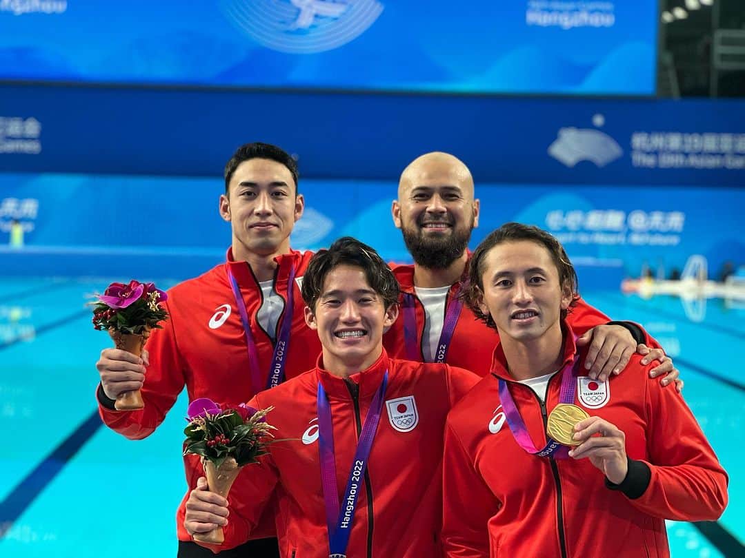 荒井陸さんのインスタグラム写真 - (荒井陸Instagram)「Asian Champ🇯🇵🥇  アジア大会優勝しました！ そして、パリ五輪の出場権も獲得！ 本当にみんなのおかげです。 チーム、スタッフ、応援してくれた方々。  本当にありがとうございました❤️‍🔥  #3度目の正直」10月8日 9時39分 - a2desu