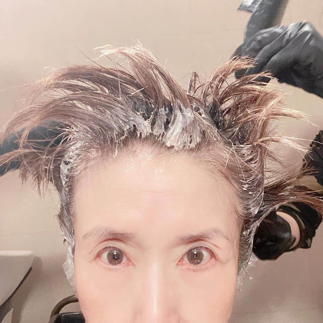 小柳ルミ子さんのインスタグラム写真 - (小柳ルミ子Instagram)「美容院  伸び切って ボッサボサだった髪を カットしカラーリングして来ました✂️🤎  後頭部の重たい所は 8㎝程カットしましたよ✂️  71才の割に 毛も多いし 元気な毛髪だし 張りがあってぺちゃんこにならない… 皆に羨ましがられます😆‼️  体もメンタルも 髪の毛も元気な71才💪  元気に産んでくれた両親に感謝です🥰🙏  ⠀  #小柳ルミ子 ⠀ #美容院 ⠀ #カット ⠀ #カラーリング ⠀ #ショートヘア ⠀ #美容師 ⠀ #71才 ⠀ #元気 ⠀ #両親に感謝 ⠀ #アンコキーヌ ⠀ #藤島彩子 さん⠀ #愛車 ⠀ #運転 ⠀ #スッキリ」10月8日 9時39分 - rumiko_koyanagi