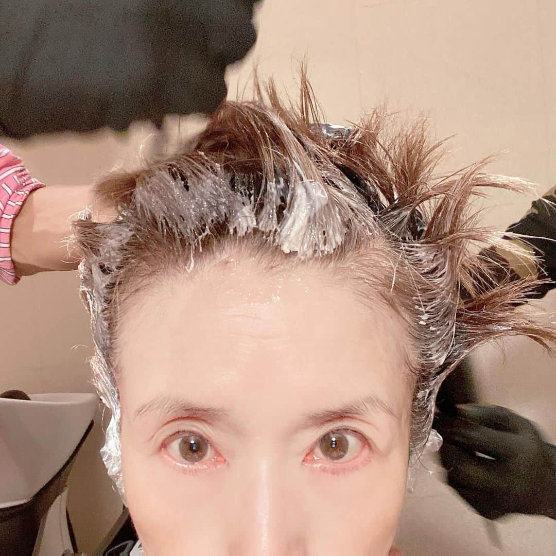 小柳ルミ子さんのインスタグラム写真 - (小柳ルミ子Instagram)「美容院  伸び切って ボッサボサだった髪を カットしカラーリングして来ました✂️🤎  後頭部の重たい所は 8㎝程カットしましたよ✂️  71才の割に 毛も多いし 元気な毛髪だし 張りがあってぺちゃんこにならない… 皆に羨ましがられます😆‼️  体もメンタルも 髪の毛も元気な71才💪  元気に産んでくれた両親に感謝です🥰🙏  ⠀  #小柳ルミ子 ⠀ #美容院 ⠀ #カット ⠀ #カラーリング ⠀ #ショートヘア ⠀ #美容師 ⠀ #71才 ⠀ #元気 ⠀ #両親に感謝 ⠀ #アンコキーヌ ⠀ #藤島彩子 さん⠀ #愛車 ⠀ #運転 ⠀ #スッキリ」10月8日 9時39分 - rumiko_koyanagi