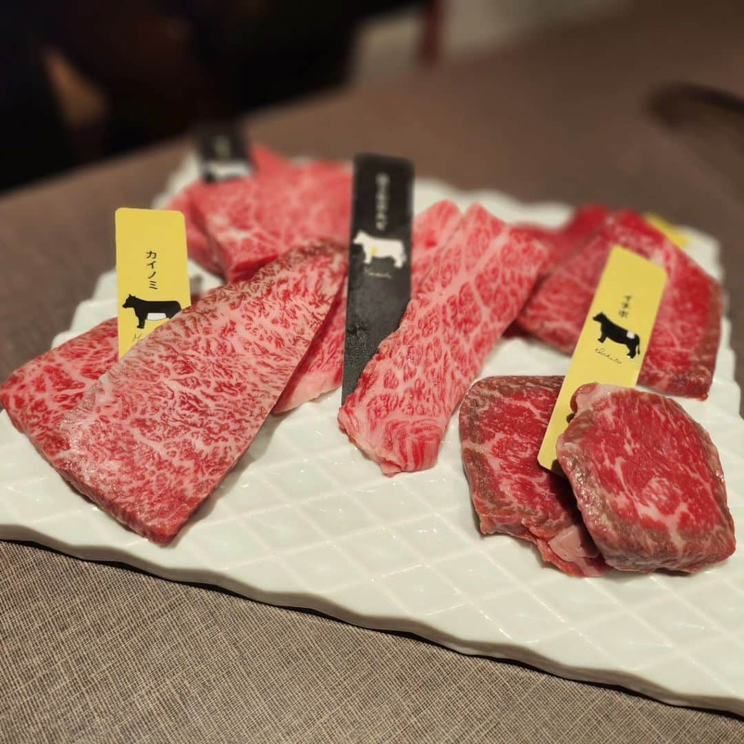 風子さんのインスタグラム写真 - (風子Instagram)「渋谷にある熟成肉の焼肉屋さんにいってきた😺  黒毛和牛の熟成😻  ウニとサーロインのキンパ😻  タンにおろしロースにホルモンも🫶  美味しかったああ😽  新南口から近いよ😼  PR agingbeef_shibuya #エイジングビーフ #熟成肉 #焼肉 #渋谷ディナー #渋谷ランチ #エイジングビーフ渋谷 #渋谷焼肉 #お肉ディナー」10月8日 11時02分 - pchan030