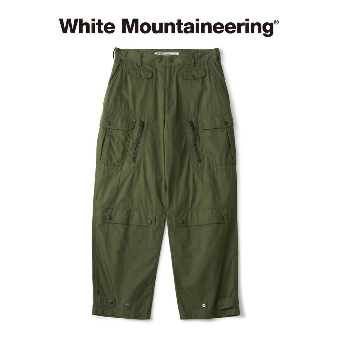 ホワイトマウンテニアリングのインスタグラム：「_ White Mountaineering®︎ 23AW Collection  WM2373401 CARGO PANTS  #whitemountaineering #multipocket #cargopants」