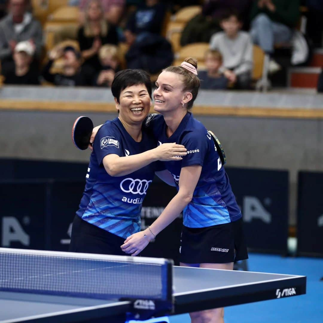 DE NUTTE Sarahさんのインスタグラム写真 - (DE NUTTE SarahInstagram)「Finally!!! We got our first title in Women's Doubles 🏆🥳  #WTT #Stockholm  On our way to Oman now 🇴🇲 for the next competition ✈️ 💪🏽🏓  Thanks to everyone for their support ❤️」10月8日 11時31分 - sarahdenutte