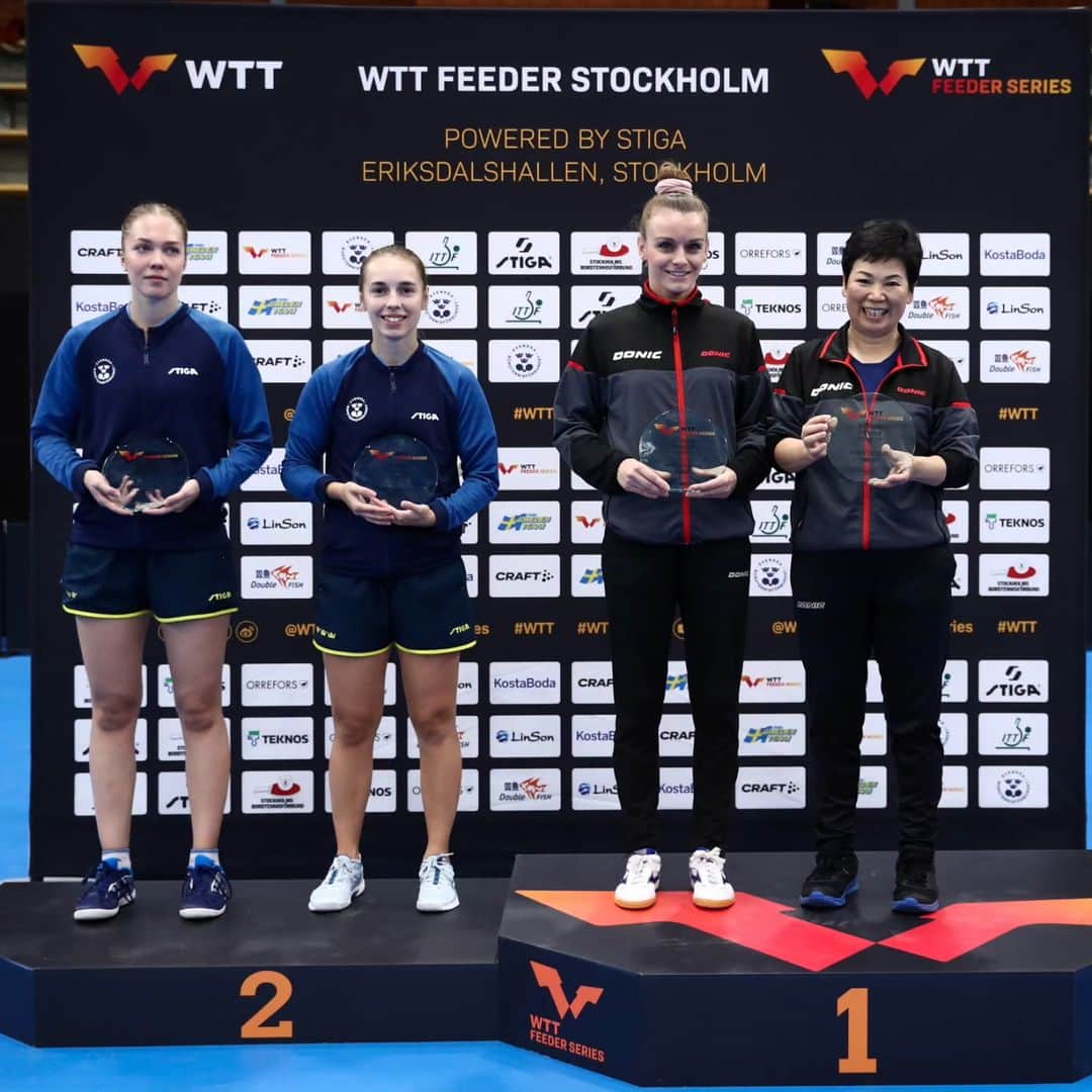 DE NUTTE Sarahさんのインスタグラム写真 - (DE NUTTE SarahInstagram)「Finally!!! We got our first title in Women's Doubles 🏆🥳  #WTT #Stockholm  On our way to Oman now 🇴🇲 for the next competition ✈️ 💪🏽🏓  Thanks to everyone for their support ❤️」10月8日 11時31分 - sarahdenutte