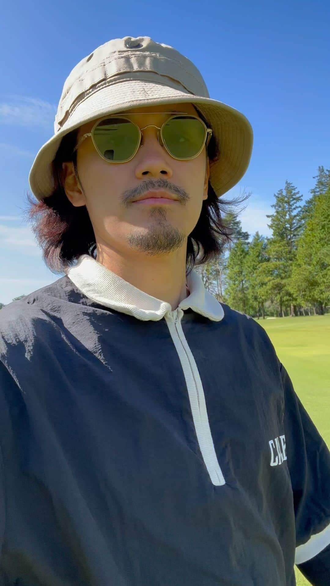 宮城大樹のインスタグラム：「この開放感がたまらない⛳️ スコアはダメダメで久々に106叩きました。」