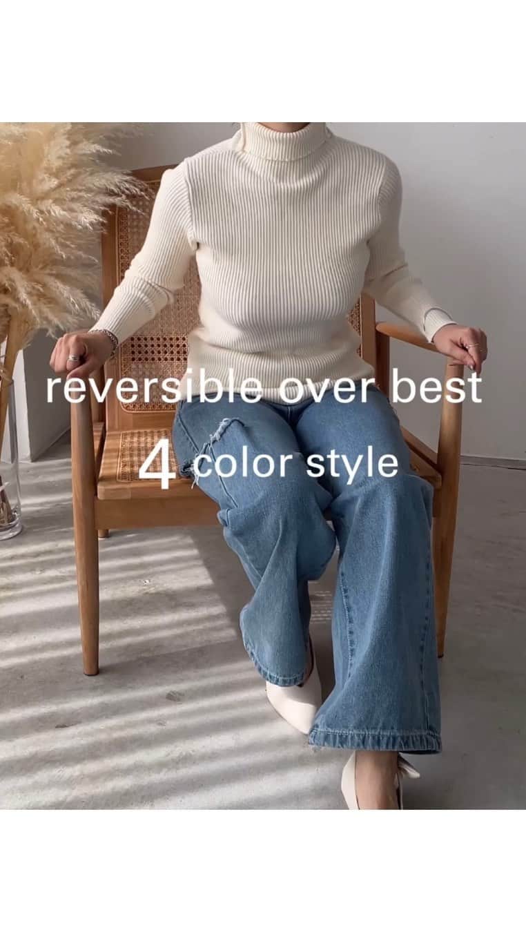 のインスタグラム：「NEW ITEM... 🏷  ➖➖➖➖➖➖➖➖➖➖➖　 #【リバーシブル】フェイクウールオーバーベスト  #210nouve #トゥージュヌーヴ #210NOUVE #fasion #coordinate  #Autumn #カジュアル #大人コーデ#カジュアルコーデ  #トレンドファッション #プチプラ#プチプラコーデ #2023aw #新作 #ベスト #ベストコーデ ————————————————————— NEW  item入荷中 —————————————————————」