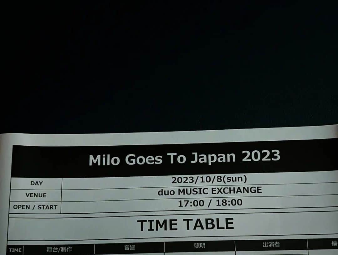 磯部正文さんのインスタグラム写真 - (磯部正文Instagram)「⁡ ⁡Milo Goes To Japan 2023⁡ ⁡DESCENDENTS最終日 最高でした⁡ ⁡袖で観るケンさんの笑顔も⁡ ⁡⁡ Thank you for playing the way you play」10月8日 21時49分 - masafumiisobe