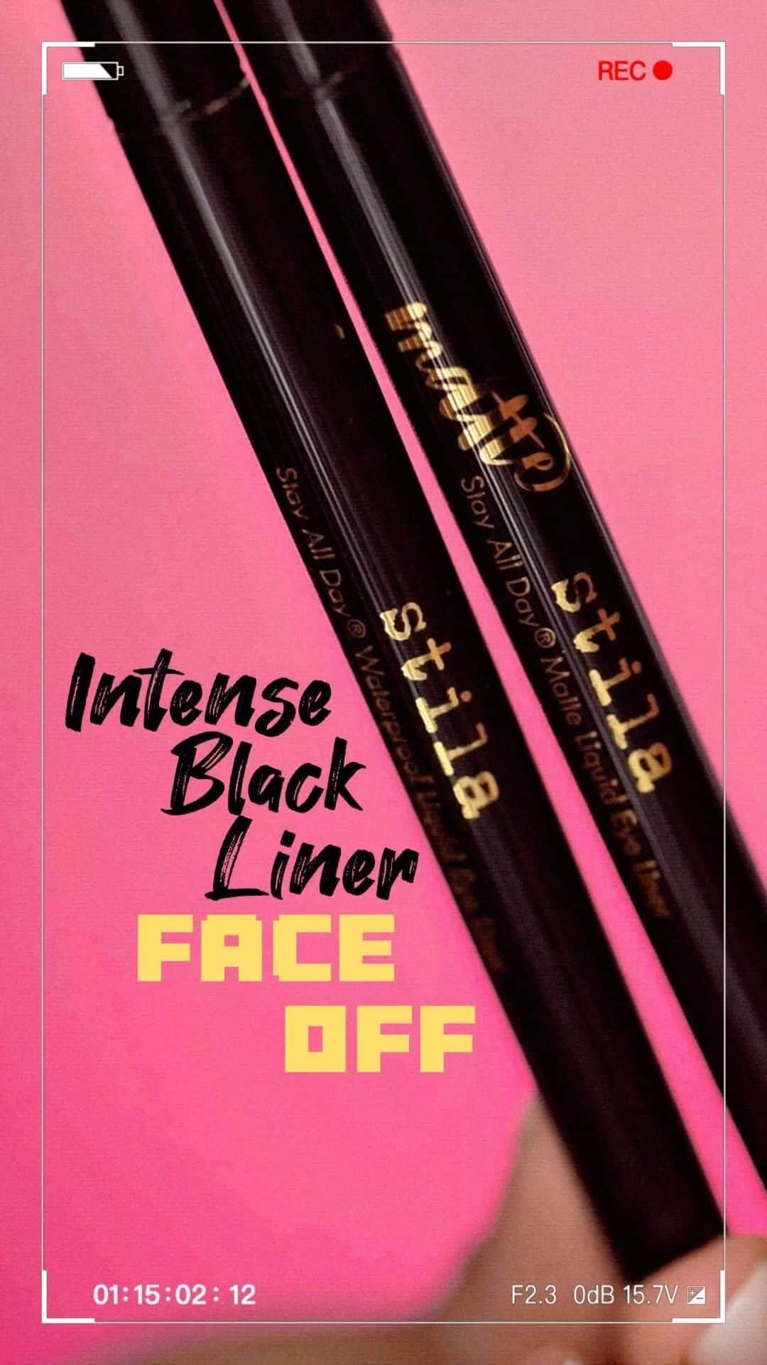 Stila Cosmeticsのインスタグラム：「Matte or Satin? Let us know in the comments below. 🖤  Elevate your look with the Stay All Day Waterproof Liquid Eye Liner or the  Stay All Day Matte Liquid Eye Liner, delivering a proven 12-hour wear you can depend on.  #Stila #StilaCosmetics  #Eyeliner #WaterproofEyeLiner #LinedbyStila⁠」