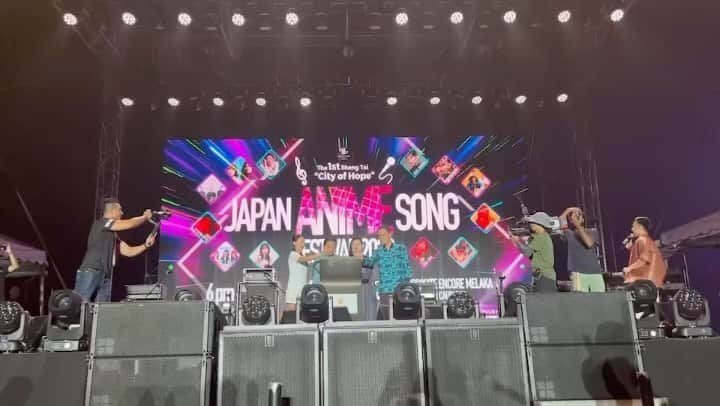 碧井椿のインスタグラム：「JAPAN ANIME SONG FES 2023🎉  2日目は マレーシア観光局長とともに オープニングセレモニーから華やかにスタートし、　  6組のアーティストのステージが 終わった後は音楽とコラボレーションされた花火で 締めくくり、最後まで盛り上がりっぱなしでした♪」