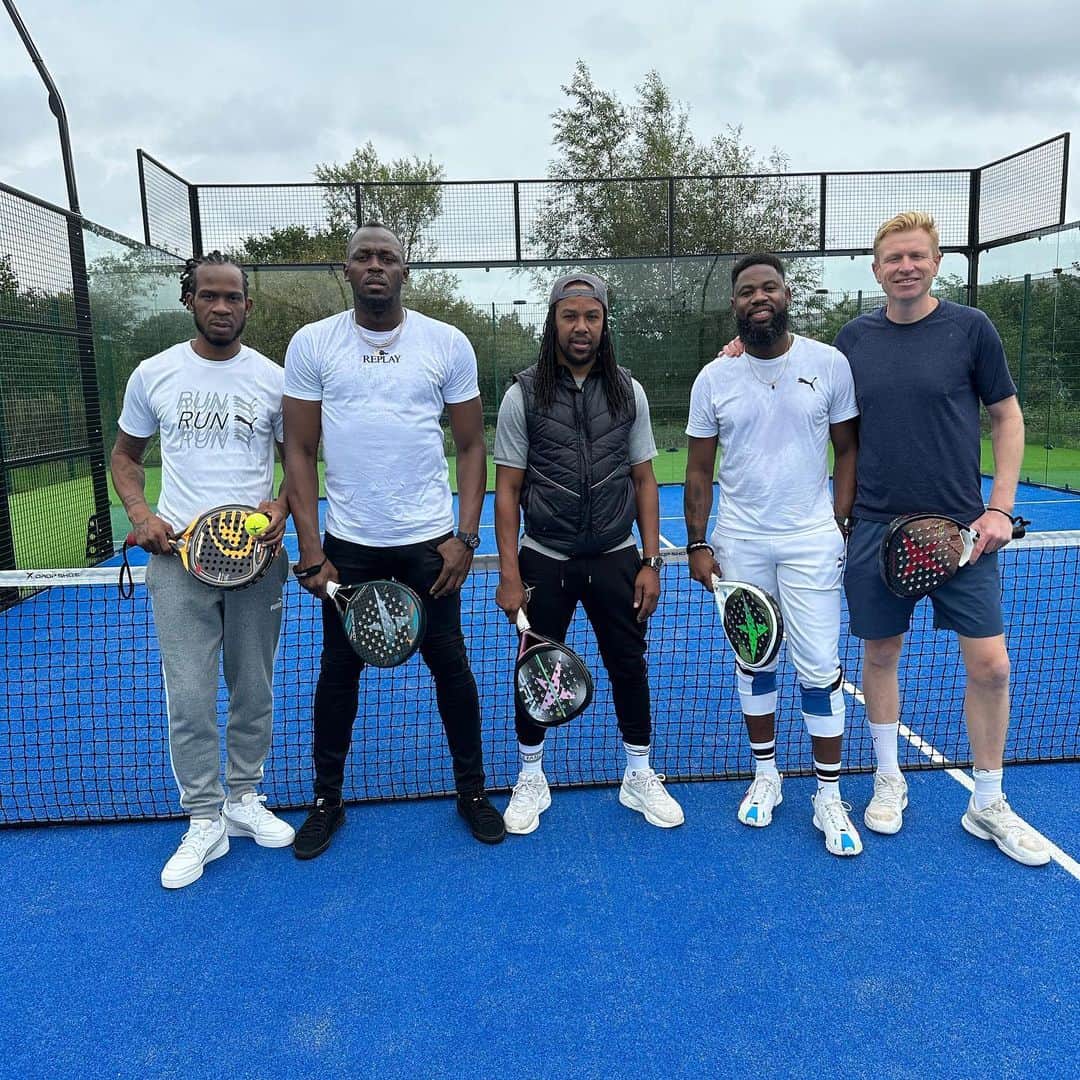 ウサイン・ボルトのインスタグラム：「P A D E L 🎾」