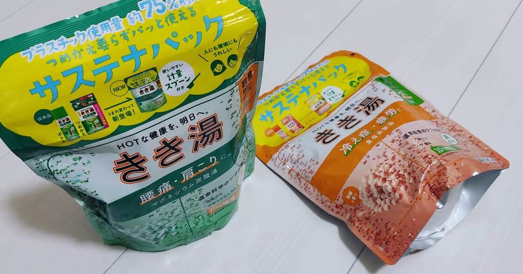 のインスタグラム：「#きき湯 #サステナパック」