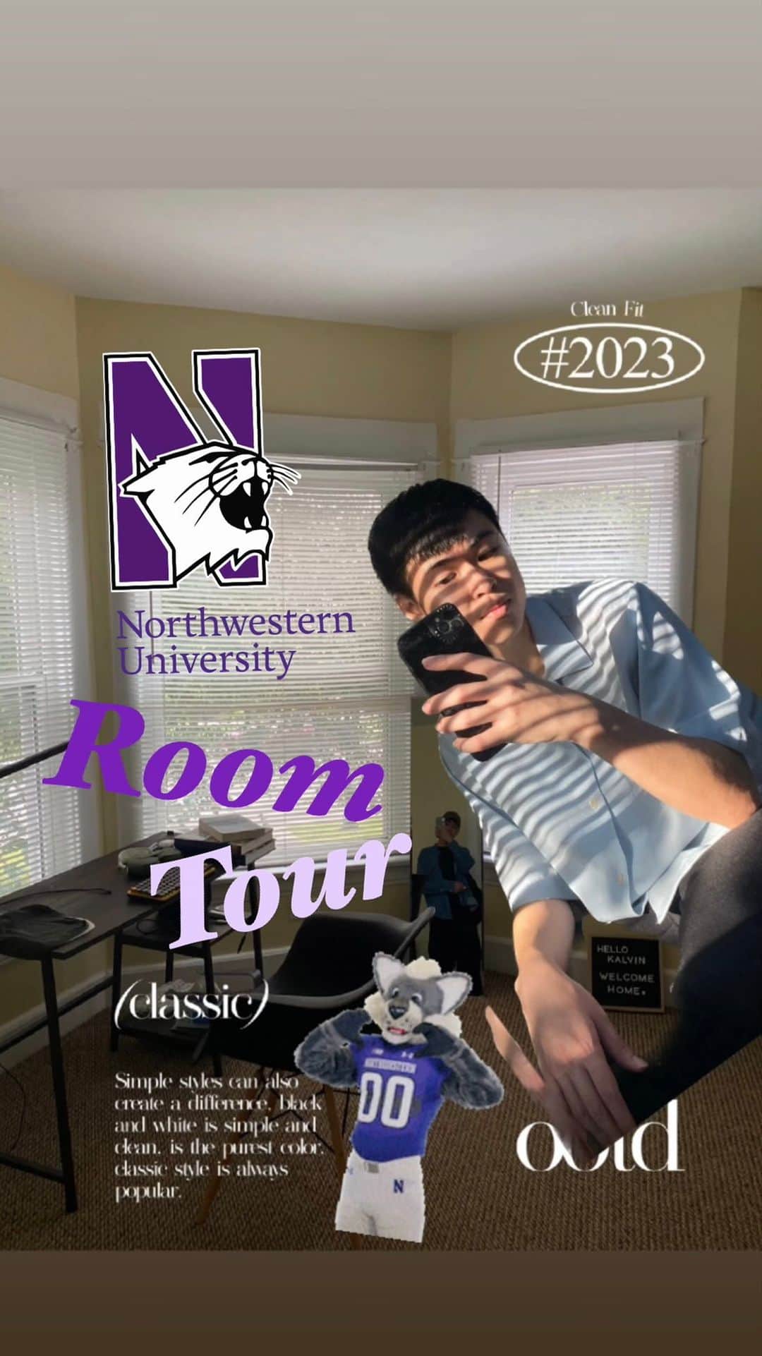 葉晟睿のインスタグラム：「🇺🇸 微微的room tour 🛏️  住了快一個月啦 從空空的慢慢變滿（但還是有點空） 最麻煩的就是所有傢俱都要買自己搬🫠  #kalvintravel #kalvintravel🇺🇸 #roomtour #evanston」