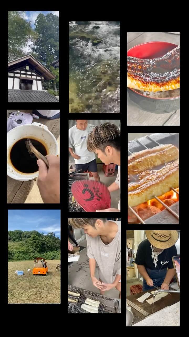 シノサンのインスタグラム：「@saunadr_madsaunist  プレゼンツ 茨城うまい物ツアー in 茨城 サポート by DAPPE  初日はうなぎからスタート！！ @madsaunist のサウナでととのった後はうなぎ村へ  天然の巨大うなぎを捕まえて自分で蒲焼きにするの楽しすぎた。 天然のうなぎうますぎてお米が止まらなかった🥹  茨城出身だけど茨城の魅力はまだまだ伝えていかないといけない。 てか俺18で茨城出てるので全然茨城のこと知らないな。 色々発掘していくぞ！  @mugiwarasonchou」