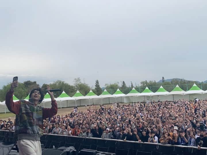 モリシーのインスタグラム：「imase BUSAN INTERNATIONAL ROCK FESTIVAL2023  캄사함니다！  #imase」