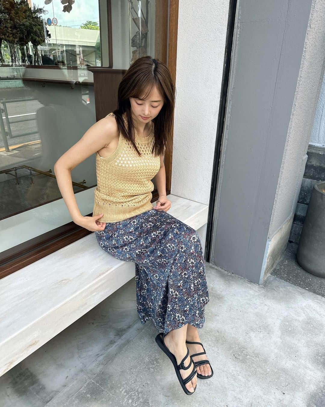 熊江琉唯さんのインスタグラム写真 - (熊江琉唯Instagram)「夏よさようなら👋  街行くひとがみんな長袖着だした。 このまま冬になりそうなぐらい、 一気に気温が変わっていってビックリ。  次の投稿からは長袖メインです。笑  #fashion #ootd #outfit #outfitoftheday #model #cafe #カフェ巡り #カフェ #三軒茶屋カフェ #ファッション #コーデ #私服 #今日のコーデ」10月8日 17時21分 - ruikumae