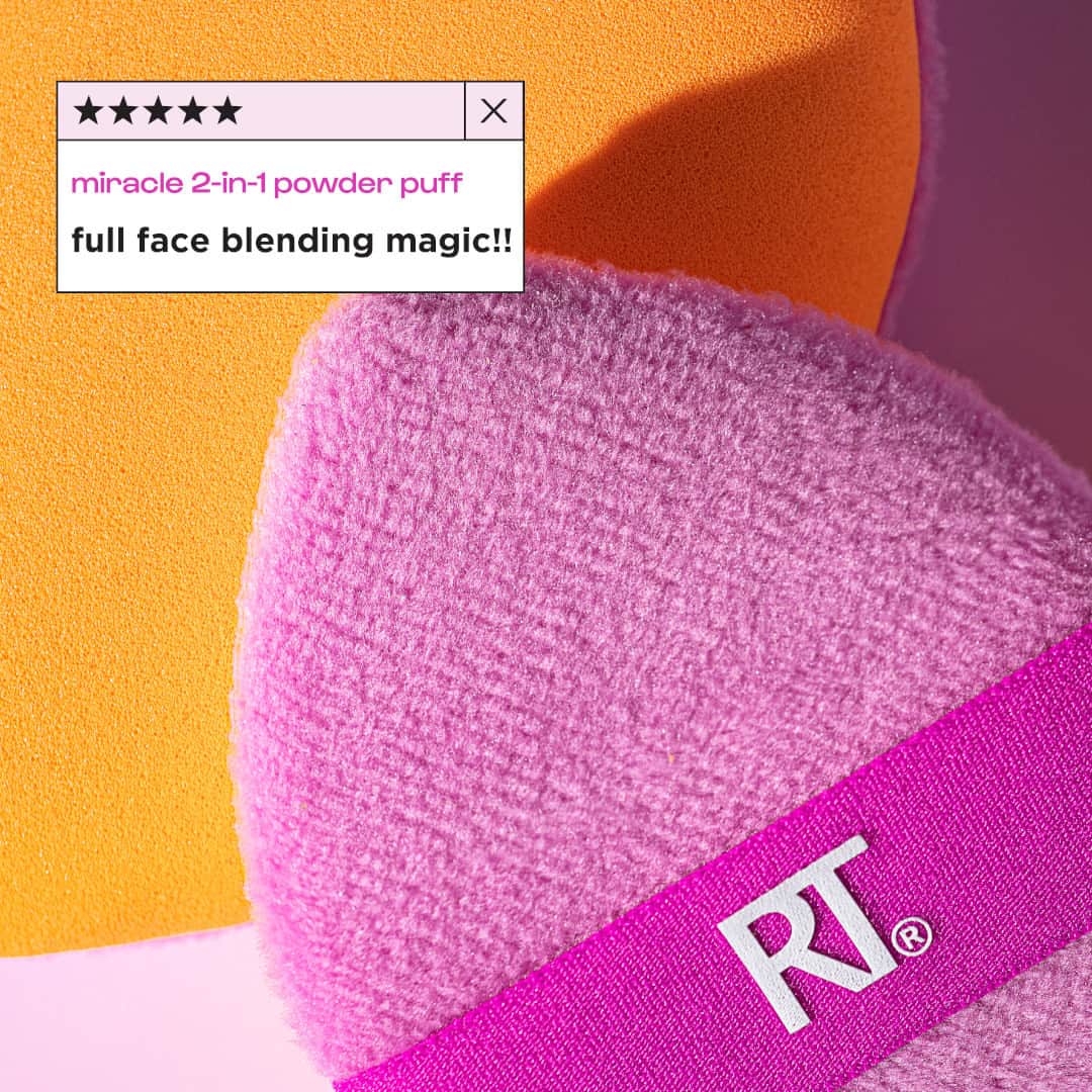 Real Techniquesのインスタグラム：「You kept asking and now we're here to deliver. Grab the Miracle 2-in-1 Powder Puff anywhere you buy beauty! ✨  Get your full face blending magic at @ultabeauty, @walmart, + @amazon!」