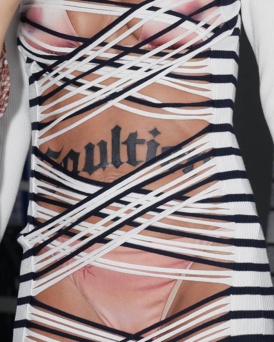 ジャンポール・ゴルチエのインスタグラム：「Details from our Tattoo collection campaign shot by @mrqs.jean   #jeanpaulgaultier #jpgfashion」