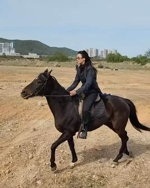 イ・ホジョンのインスタグラム：「#도적 아직 안본사람? 🐎🐎 Who hasn't seen #songofthebandits yet?😶」