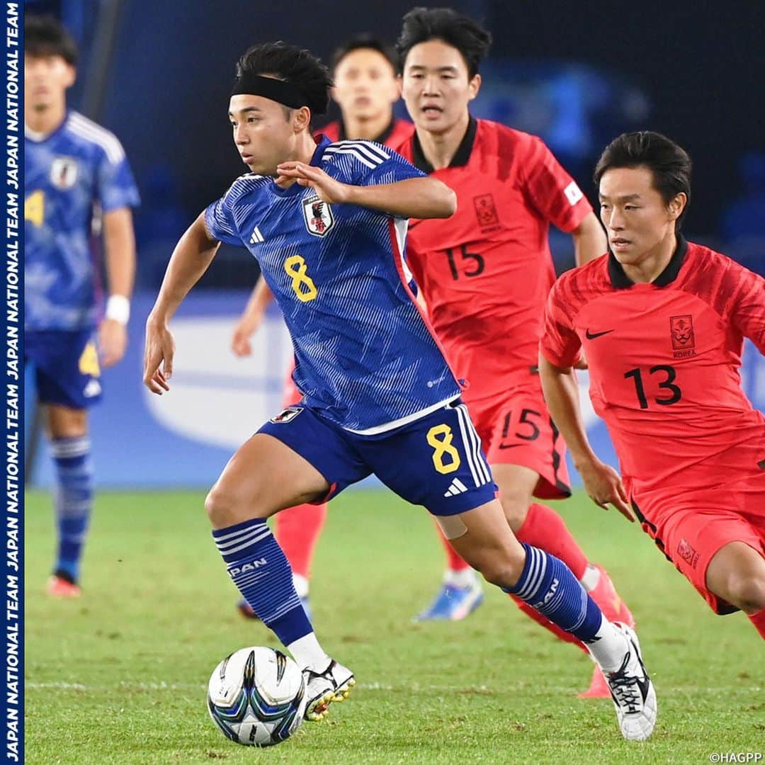 日本サッカー協会さんのインスタグラム写真 - (日本サッカー協会Instagram)「. 🔹#U22日本代表 🔹 【2023.10.7 Match Report✍️】  第19回アジア競技大会（2022/杭州）U-24韓国代表との決勝戦⚽️  #内野航太郎 選手のゴールで先制するも敗戦。惜しくも銀メダルで今大会を終えました。  10月のアメリカ遠征、11月のU-22アルゼンチン代表戦(静岡)と続き、来年4月にはオリンピック予選を兼ねる『AFC U23アジアカップカタール2024』が控えています。 U-22世代としての戦いは、まだまだここから続いていくこととなります。  詳しいレポートはプロフィールのJFA公式サイト『JFA.jp』から✍️  #AsianGames #夢への勇気を #U22日本代表 #jfa #daihyo #サッカー日本代表 #サッカー #soccer #football #⚽」10月8日 17時47分 - japanfootballassociation