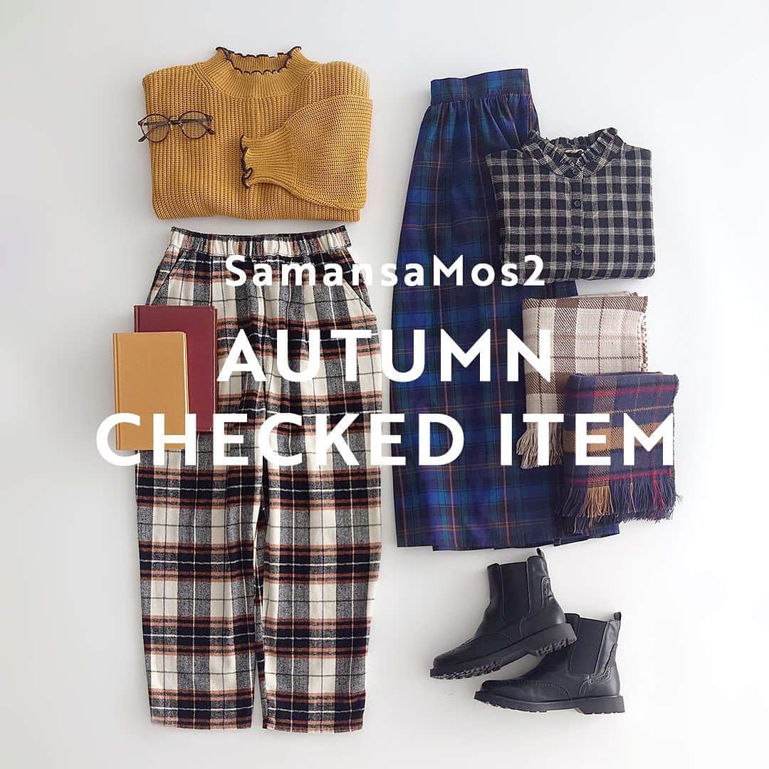 Samansa Mos2のインスタグラム：「＜AUTUMN CHECKED ITEM＞ 　  秋に着たくなるチェックアイテムが続々入荷！ シンプルなトップスに映えるパンツやスカートといったボトムはもちろん、 1枚でも可愛いブラウスやアクセント遣いにおすすめのストールなど バリエーション豊富にラインナップ！ 　  ------------------------------ 　  《入荷済み》  ・チェック柄テーパードパンツ No_1407095 ￥4,510(tax incl.) キナリ/モカ/チャコール  ・柄アソート切替ギャザースカート No_1506170 ￥5,390(tax incl.) チェック：ピンク/グレー/ネイビー 無地：ベージュ/キャメル  ・リバーシブルチェックストール No_1817436 ￥4,290(tax incl.) ベージュ/レッド/ネイビー  ・柄アソートフリルブラウス No_1712315 ￥4,950(tax incl.) チェック：ブラウン/ネイビー/ブラック 無地：キナリ  【お客様へのお願い】 誠に恐れ入りますが入荷予定商品のお電話での事前お取り置き、お取り寄せは致しかねます。 お客様にはご不便をお掛け致しますが何卒ご理解頂きますようお願い申し上げます。  ※入荷日は店舗により異なる場合が御座います。 予めご了承頂きます様お願い申し上げます。  　 ------------------------------  　  #samansamos2 #サマンサモスモス #sm2 #SM2 #canshopig #tsuharu #TSUHARUbySamansaMos2 #ツハル #ナチュラル #ガーリー #チェックパンツ #チェックスカート #チェックストール #チェックブラウス #チェックシャツ #チェックアイテム」