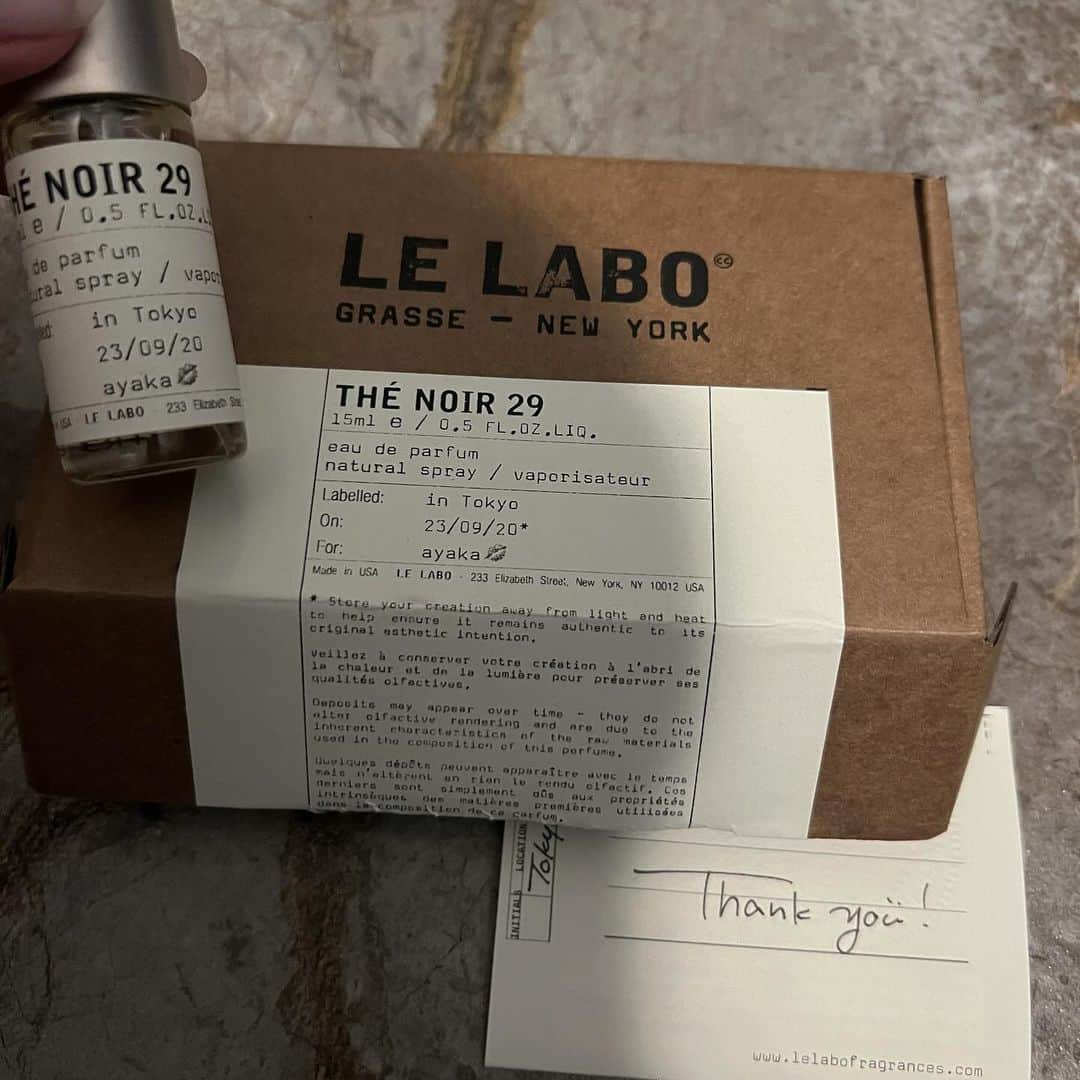 伊藤彩華さんのインスタグラム写真 - (伊藤彩華Instagram)「欲しかった香り🍃  #lelabo #perfume」10月8日 19時10分 - ayaka_ito_official