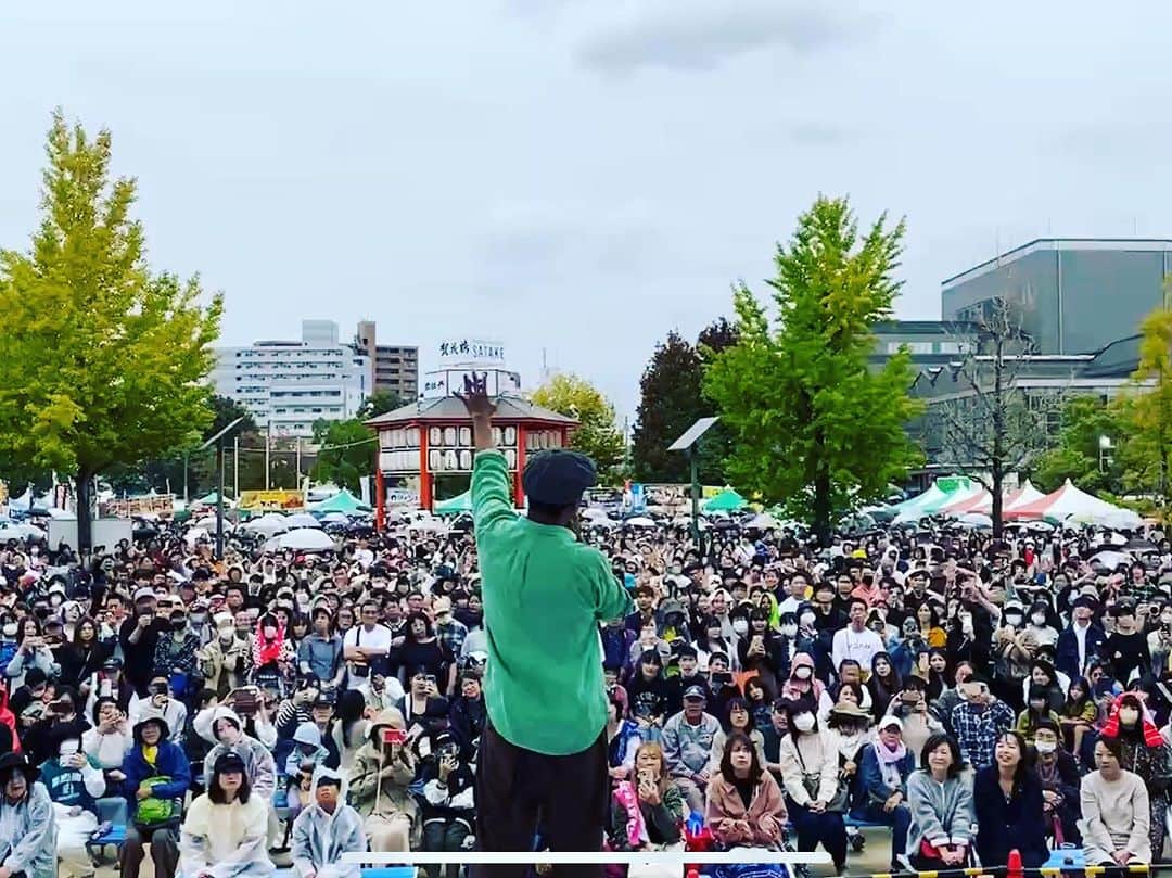 TEEのインスタグラム：「広島は西条酒まつり そりゃもう最高な時間になりました⭐️ 一緒に音遊びしてくれたみなさんありがと〜😆  いい日だ‼️‼️」