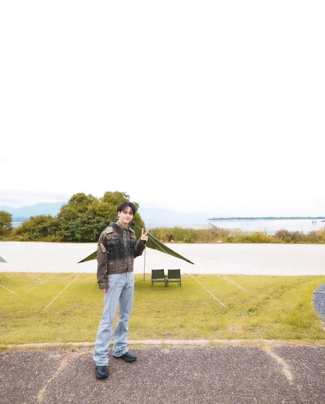 中島颯太さんのインスタグラム写真 - (中島颯太Instagram)「琵琶湖を背に🫧」10月8日 19時19分 - sotanakajima_official
