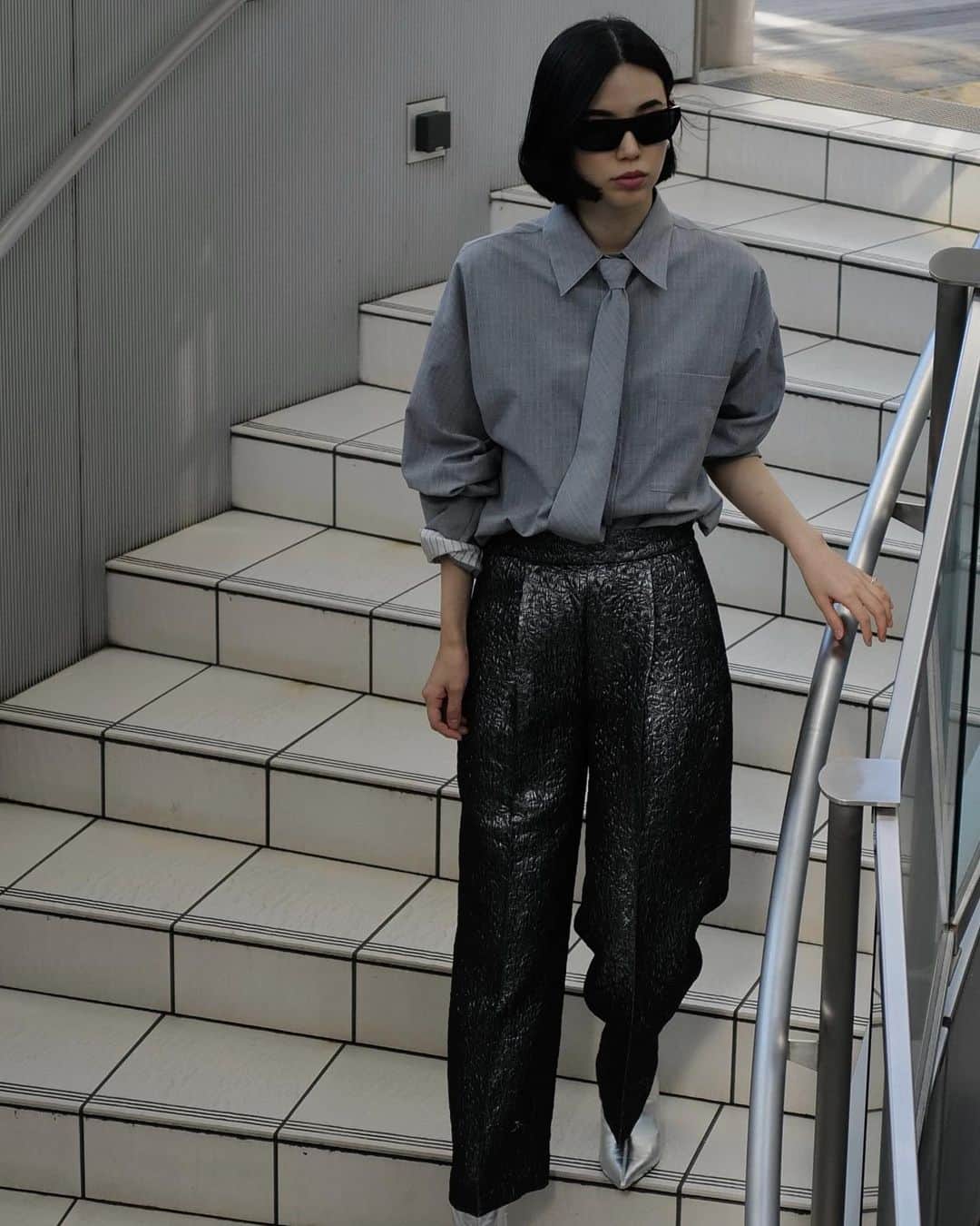 加藤ジュンコさんのインスタグラム写真 - (加藤ジュンコInstagram)「MAISON SPECIAL x ZARA  グレーの平日🩶  @ZARA @maisonspecial_women @maisonspecial_men  #ZARA #ザラ #MAISONSPECIALxZARA #メゾンスペシャルｘザラ」10月8日 20時06分 - _katojun_