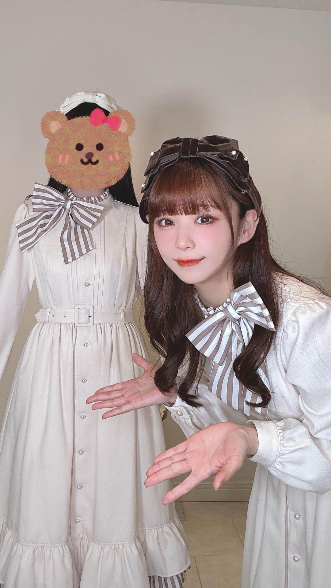 のインスタグラム：「Melody BasKet 新作商品ご紹介♥️  私のコラボの新色も スタッフさんにご協力いただき Mサイズ、Lolitaサイズともにご紹介しております♥️  ご予約は10/22(日)まで💦 @melodybasket0000   @fraisier_selectshop にて ご試着いただけます♥️  #melodybasket  #lolitafashionstyle」