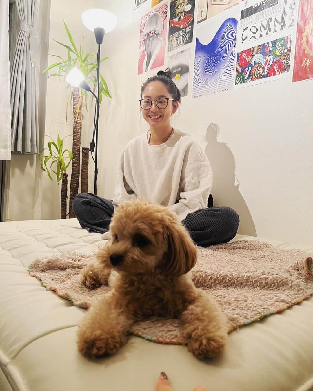 中上サツキのインスタグラム：「わんぱら。癒。」