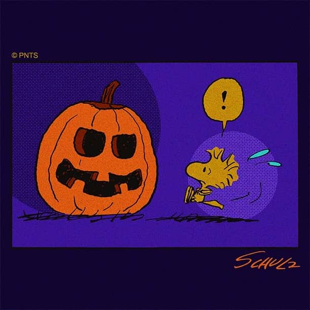 スヌーピーのインスタグラム：「It's a good day to carve a pumpkin」
