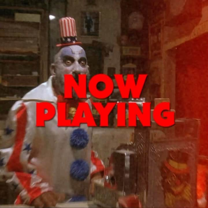 ロブ・ゾンビのインスタグラム：「Tonight it begins! The first of 2 special nights of HOUSE OF 1000 CORPSES back on the big screen! Get your tickets now at www.fathomevents.com 🎃🎃🎃🎃🔥🔥🔥」