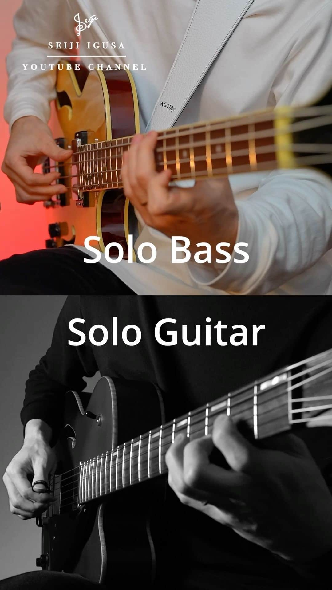 井草聖二のインスタグラム：「Which sound do you prefer?  #solobass #sologuitar #fingerstyle #ibanezbass #ibanezguitars」