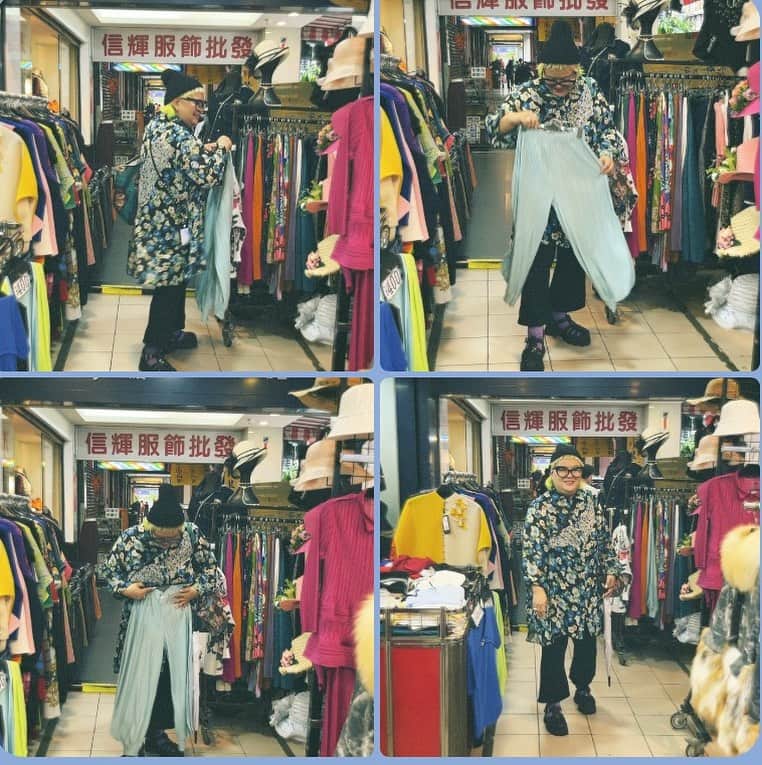 相澤樹さんのインスタグラム写真 - (相澤樹Instagram)「台湾で純くんにロケ中におばさんブティック物色してたら、連写で撮ってくれてた。お金足りなくて買えなかった　笑」10月9日 0時03分 - mikitiaizawa