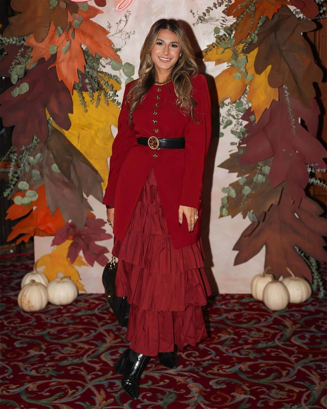 Macy'sのインスタグラム：「#MacysStyleCrew showed up and showed out in their best #bordeaux looks at our recent Autumn Affair event in Chicago. Which #fall looks are your fave? 🍂🍁 #FallFashion」