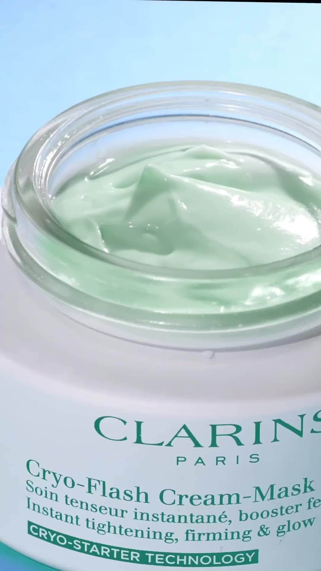 Clarins Middle Eastのインスタグラム：「ينزلق الملمس الناعم لـ كريو-فلاش كريم-ماسك على الجلد مثل مكعب الثلج ليعطي البشرة «تأثير تبريد» مكثف. وهو مليء بالخيرات، لبشرتك والكوكب!⁣ ⁣ متوفر في كلارنس بوتيك ومتاجرنا الالكترونية (الروابط في البايو)⁣⁣⁣⁣⁣⁣⁣⁣⁣⁣⁣⁣⁣⁣⁣⁣⁣⁣⁣⁣⁣⁣⁣⁣⁣⁣⁣ ⁣ The smooth texture of our Cryo-Flash Cream Mask glides over skin like an ice cube to give an intense “cryo-effect”. And it is packed full of goodness, for your skin and the planet!⁣ ⁣ ⁣Available at Clarins boutiques and on our e-stores (links in bio)⁣⁣⁣⁣⁣⁣⁣⁣⁣⁣⁣⁣⁣⁣⁣⁣⁣⁣⁣⁣⁣⁣⁣⁣⁣ ⁣⁣ #Clarins #ClarinsME #SkinCare #SelfCare #Beauty #CryoFlashCreamMask #Mask⁣ #كلارنس #العناية_بالنفس #كريو_فلاش_ماسك」