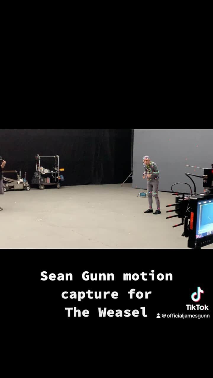ジェームズ・ガンのインスタグラム：「Here’s @thejudgegunn motion capture as #TheWeasel #CreatureCommandos #TheSuicideSquad」