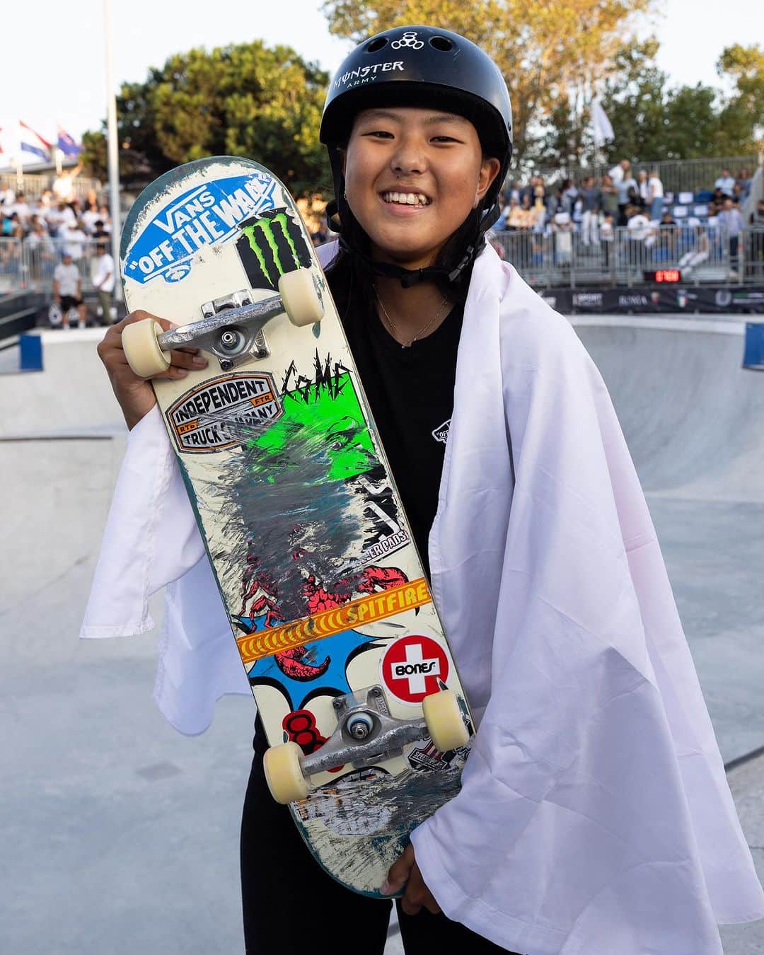 開心那のインスタグラム：「🏆 THE WOMEN’S WST PARK WORLD CHAMPION 2023 @cocona.hiraki 🇯🇵  📸 @brycekanights」