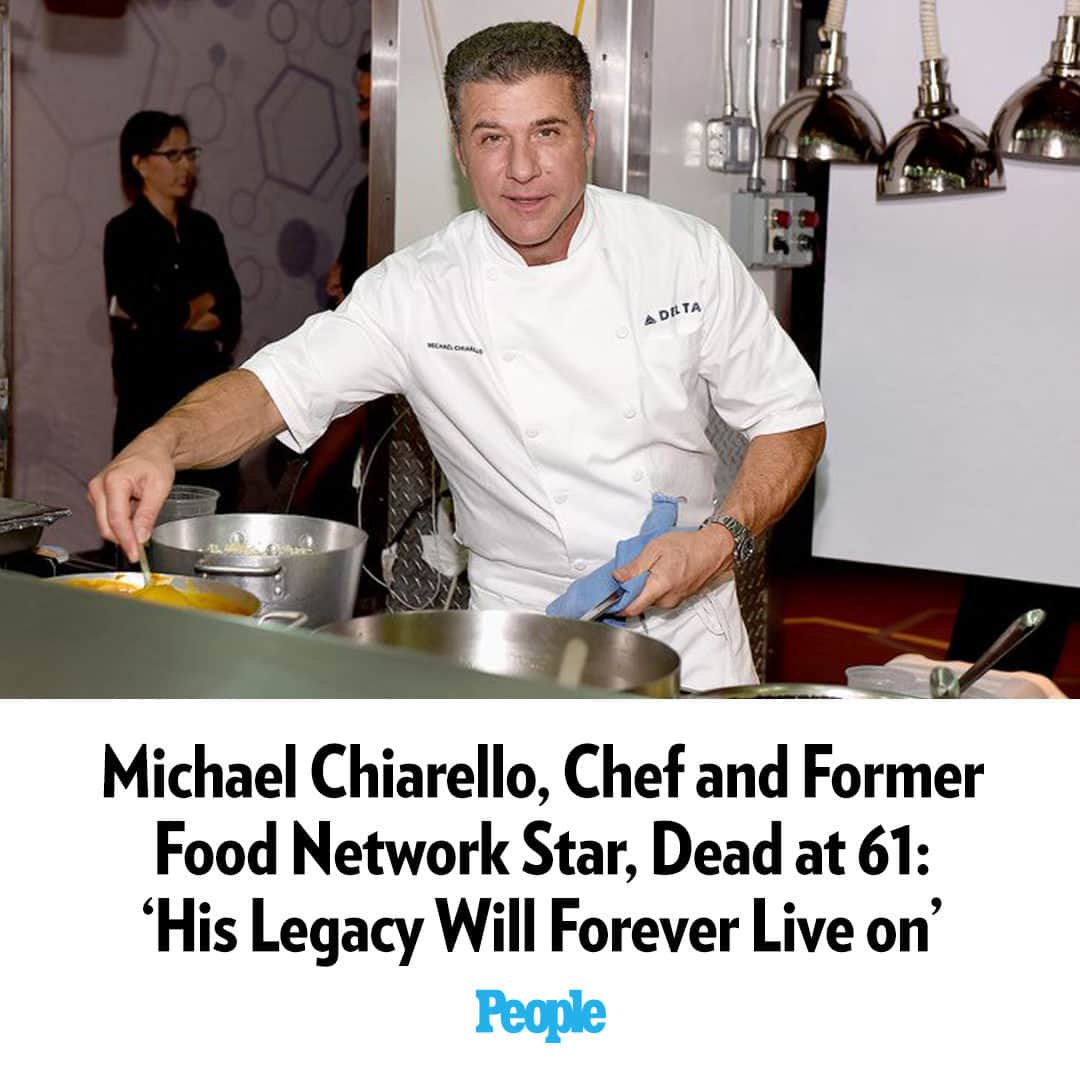 People Magazineさんのインスタグラム写真 - (People MagazineInstagram)「Michael Chiarello, a celebrity chef and former Food Network star, has died, PEOPLE can confirm. He was 61.  Chiarello died at the Queen of the Valley Medical Center in Napa, California, where he had been treated for the past week for an acute allergic reaction that led to anaphylactic shock. Visit our bio link to read more. | 📷: Getty」10月9日 4時00分 - people