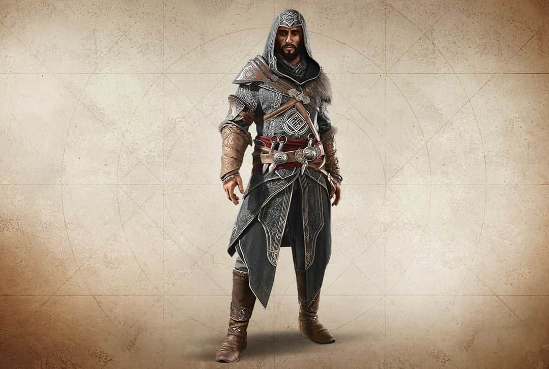 アサシン クリードのインスタグラム：「To celebrate the release of Assassin's Creed Mirage you can redeem the following legacy items in the Ubisoft Connect App!  🛕 Ezio Revelations Costume  🗡 Altair Costume  🪓 Basim Valhalla Costume  💰 Dirham Pouch  🦅 Shahbaz Eagle Skin  #AssassinsCreed」